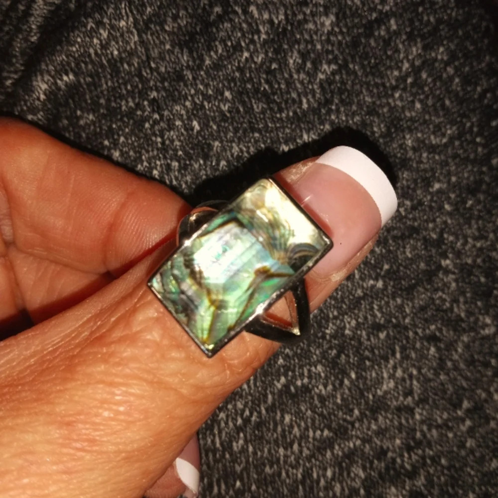 RS Covenant Abalone Stone Ring sz 10